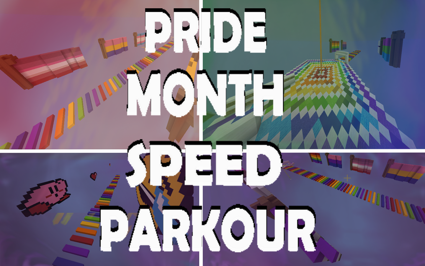 Download Pride Month Speed Parkour! for Minecraft 1.14.2
